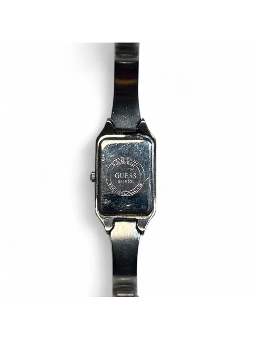 Guess silver watch with black face #luxury #watches